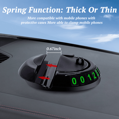 Multifunction Car Mat with Phone Holder Hidden Number Plate
