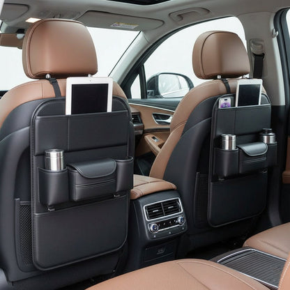 Foldable Car Backseat Organizer with Tray Table