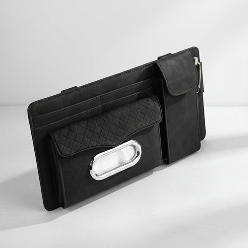 Car Visor Tissue Box with Glasses Clip