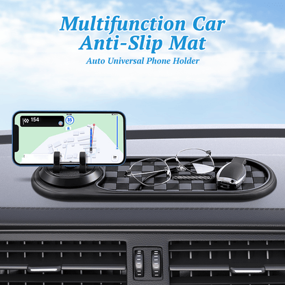 Multifunction Car Mat with Phone Holder Hidden Number Plate
