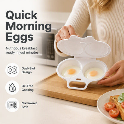 🍳 Schnelles Frühstück ohne Pfanne – 2 Eier in 1 Minute