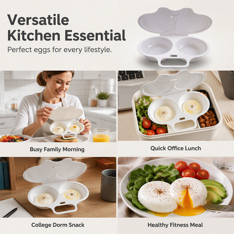🍳 Schnelles Frühstück ohne Pfanne – 2 Eier in 1 Minute