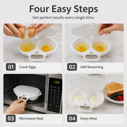 🍳 Schnelles Frühstück ohne Pfanne – 2 Eier in 1 Minute